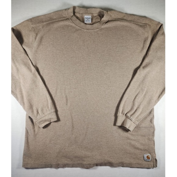 Carhartt Other - Carhartt Vintage Thermal Shirt Men XL Tan Waffle Knit Long Sleeve Workwear Layer